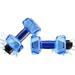 LEMCC 2 Stück Wasserhanteln, mit Wasser Befüllbare Hanteln, Schwimmende Wasserhanteln, Wassergewichte für Poolübungen, Schwimmhandstangen, Wasserfitness-Wasseraerobic-Ausrüstung für Erwachsene,(Blau)