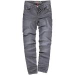 Graue Lemmi Slim Jeans für Kinder aus Denim für Mädchen Größe 176 