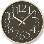 Lemnos Wanduhr AY Clock/Wanduhr Holz aus Japan/Designer Wanduhr ohne Tickgeräusche/Wanduhr modern mit schleichender Sekunde/Küchenuhr, Uhr Wohnzimmer