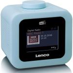 Blaue Lenco Radiowecker aus Kunststoff 
