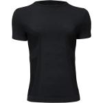 Reduzierte Schwarze Lenz Rundhals-Ausschnitt T-Shirts aus Polyamid für Herren Größe XL 