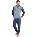 Reduzierte Blaue Herrenschlafanzüge & Herrenpyjamas Größe 3 XL Große Größen für den für den Winter 