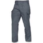 Graue Moleskin-Hosen mit Knopf aus Baumwolle für Herren Größe L 