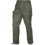 Olivgrüne Moleskin-Hosen mit Knopf aus Baumwolle für Herren Größe M 