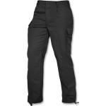 Schwarze Moleskin-Hosen mit Knopf für Herren Größe 3 XL 