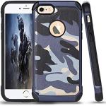 Reduzierte Blaue Camouflage iPhone 5/5S Hüllen Art: Hard Cases mit Muster aus Polycarbonat stoßfest 