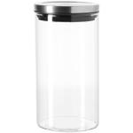 Minimalistische LEONARDO Runde Keksdosen & Gebäckdosen aus Glas mit Deckel 