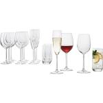 Weiße LEONARDO Glasserien & Gläsersets aus Glas 16-teilig 