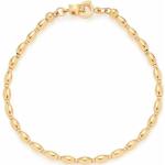Goldene LEONARDO Bettelarmbänder & Sammelarmbänder aus Stahl mit Echte Perle für Damen 
