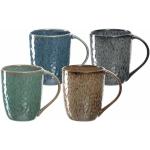 Anthrazitfarbene LEONARDO Kaffeebecher aus Keramik 4-teilig 
