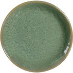 Grüne Moderne LEONARDO Runde Frühstücksteller aus Keramik 