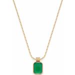 Smaragdgrüne Elegante LEONARDO Edelsteinketten aus Kristall mit Smaragd für Damen 