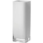Weiße Moderne 30 cm LEONARDO Rechteckige Tischvasen aus Glas 