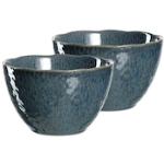 Blaues LEONARDO Geschirr Landhausstil aus Keramik 2-teilig 