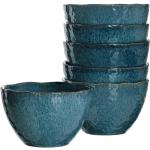 Blaues LEONARDO Geschirr Landhausstil aus Keramik mikrowellengeeignet 6-teilig 6 Personen 