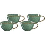 Grüne LEONARDO Teetassen Sets aus Keramik mikrowellengeeignet 4-teilig 