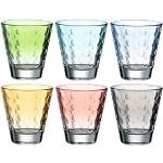 Reduzierte Bunte LEONARDO Glasserien & Gläsersets 120 ml mit Limonade-Motiv aus Glas spülmaschinenfest 6-teilig 