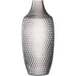 Graue 40 cm LEONARDO Runde Bodenvasen & Vasen für Pampasgras 40 cm strukturiert aus Glas 