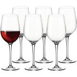 Reduzierte Weiße Motiv LEONARDO Ciao Runde Rotweingläser 130 ml aus Glas 6-teilig 