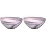 Pinke LEONARDO Runde Schalen & Schüsseln aus Glas 2-teilig 