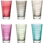 Rote LEONARDO Vario Glasserien & Gläsersets aus Glas spülmaschinenfest 6-teilig 