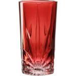 Rote Wassergläser 400 ml aus Glas spülmaschinenfest 