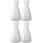 Weiße 14 cm LEONARDO Vasen & Blumenvasen 14 cm aus Glas 4-teilig 