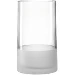 Weiße Minimalistische 26 cm LEONARDO Runde Vasen & Blumenvasen 15 cm satiniert aus Glas 