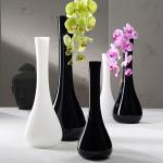 Reduzierte Weiße 60 cm LEONARDO Vasen & Blumenvasen 60 cm aus Glas 