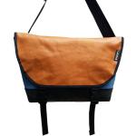 Nachhaltige Messenger Bags & Kuriertaschen aus Leder mit Schulterpolster 