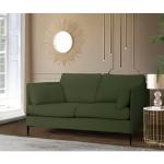 Reduzierte Grüne Leonique Zweisitzer-Sofas aus Polyester mit Armlehne Breite 100-150cm, Höhe 50-100cm, Tiefe 50-100cm 2 Personen 