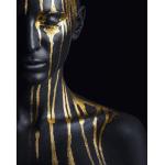 Goldene Leonique Acrylglasbilder aus vergoldet 100x100 
