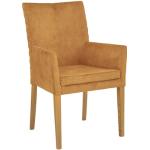 Reduzierte Leonique Holzstühle geölt aus Massivholz gepolstert Breite 50-100cm, Höhe 50-100cm, Tiefe 50-100cm 
