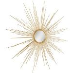 Leonique Dekospiegel Sonne, gold, Wandspiegel, Wanddeko, rund, Ø 104 cm, aus Metall, dekorativ im Wohnzimmer & Schlafzimmer goldfarben Spiegel LEONIQUE Deko