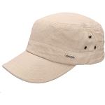 Reduzierte Beige Army-Caps mit Schnalle aus Baumwolle Handwäsche für Herren Einheitsgröße für den für den Sommer 