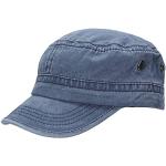 Reduzierte Blaue Army-Caps mit Schnalle aus Baumwolle Handwäsche für Herren Einheitsgröße für den für den Sommer 