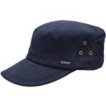 Reduzierte Marineblaue Vintage Army-Caps mit Schnalle aus Baumwolle Handwäsche für Herren Einheitsgröße für den für den Sommer 