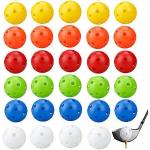 Lepidi 30 Stück Golfbälle Üben, Golf Trainingsbälle, Haustier Plastikball, Bunt