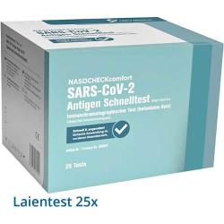 Lepu Medical NASOCHECKcomfort SARS-CoV-2 Antigen-Schnelltest (25Stk.)