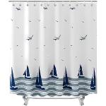 Textil-Duschvorhänge mit Boot-Motiv aus Textil 200x220 