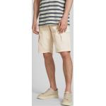 Sandfarbene Unifarbene Lerros Cargo-Shorts aus Baumwolle für Herren 