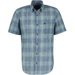 LERROS Freizeithemd, Regular-Fit, Kurzarm, Button-Down-Kragen, für Herren, blau, XXL