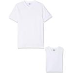 Reduzierte Weiße Lerros V-Ausschnitt T-Shirts aus Baumwolle für Herren Größe S 