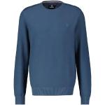 Blaue Langärmelige Lerros Rundhals-Ausschnitt Rundhals-Pullover aus Baumwolle für Herren Größe M 