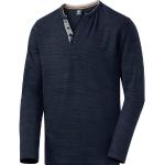 Marineblaue Langärmelige Lerros 2 in 1 Shirts aus Baumwollmischung für Herren Größe XL 