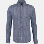 Reduzierte Mitternachtsblaue Langärmelige Lerros Herrenlangarmhemden aus Jersey Größe 3 XL 