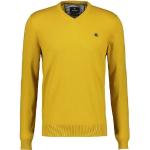 Reduzierte Gelbe Langärmelige Lerros Kaschmir-Pullover aus Baumwolle für Herren Größe XXL für den für den Herbst 