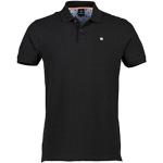 Schwarze Unifarbene Lerros Herrenpoloshirts & Herrenpolohemden aus Baumwolle Größe XL 