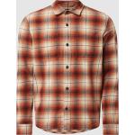 Orange Karo Lerros Regular Fit Hemden aus Baumwolle für Herren Größe XL für den für den Frühling 
