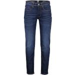 Dunkelblaue Bestickte Casual Lerros Slim Fit Jeans aus Baumwolle für Herren 